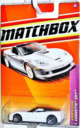 Matchbox 2010-6 Corvette ZR1 WHITE Sports Cars Series 1:64 Scale by Matchbox