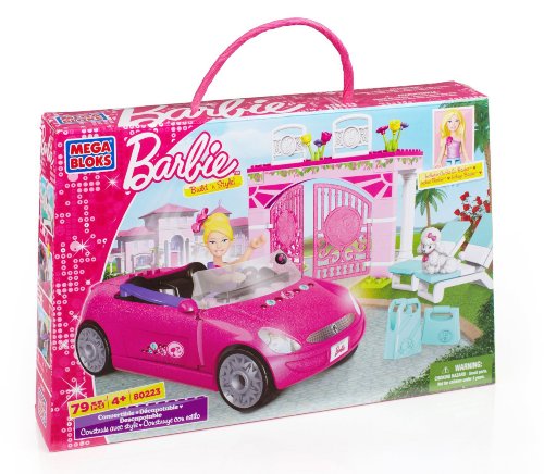 Mega Bloks 80223 - Mega Bloks Barbie Coche descapotable