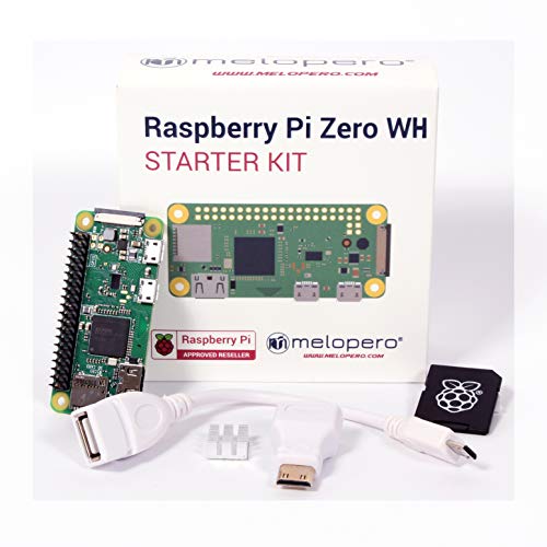 Melopero Raspberry Pi Zero WH Official Starter Kit with MicroSD 16GB