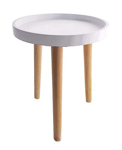 Mesa auxiliar de madera, decorativa, de 36 x 30 cm, pequeña, para sofá Mesa auxiliar de madera, decorativa, de 36 x 30 cm, pequeña, para sofá