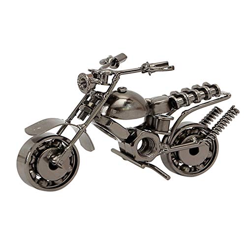 Modelo de Motocicleta, Creativo Modelo de la Motocicleta, Vintage Hecha a Mano Hierro Moto Modelo, para Accesorios de Fotografía, Colección de Arte, Decoración de Escritorio (Plateado) Modelo de Motocicleta, Creativo Modelo de la Motocicleta, Vintage Hecha a Mano Hierro Moto Modelo, para Accesorios de Fotografía, Colección de Arte, Decoración de Escritorio (Plateado)