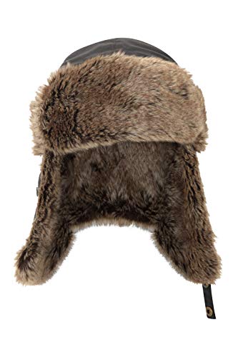 Mountain Warehouse Sombrero Unisex Peludo - Forro Acolchado de Piel sintética para Mayor Calidez con la Correa de la Barbilla - para Caminar y Esquiar Este Invierno Negro Talla única Mountain Warehouse Sombrero Unisex Peludo - Forro Acolchado de Piel sintética para Mayor Calidez con la Correa de la Barbilla - para Caminar y Esquiar Este Invierno Negro Talla única