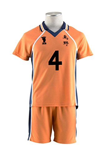 Mtxc Ilovcomic - Disfraz para hombre de Yu Nishinoya 1º liceo Karasuno #4 Volley-Ball Jersey (S)