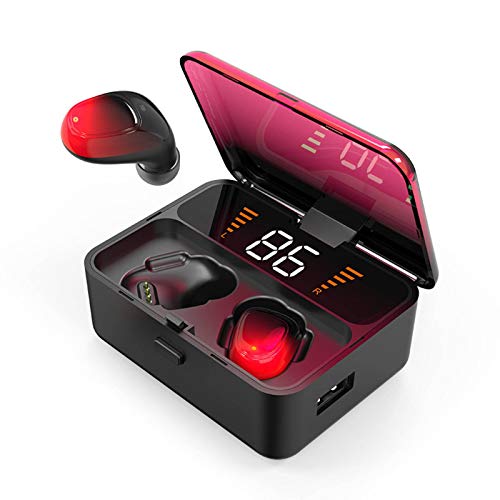 N-B ES01 TWS Wireless Earbuds with 2000ma Charging Base For 70 Hours Companion Earphone and More Digital Devices IPX5 Waterproof Stereo Headphones In Ear Built with Touch Switch Mic Headset