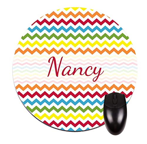 N\A Nancy-Nombres Femeninos-Personalizados- Alfombrilla Redonda - Accesorio de Oficina Elegante y Duradero y Regalo