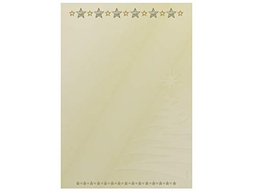 navideño diseño Champagne, A4, 100 hojas papel de carta (Incluye folleto