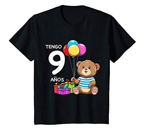 Niños 9 Cumpleaños Osito de peluche - Regalo de Nueve Años Camiseta