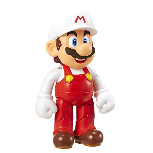 Nintendo - Figura Mario Con Fire Flower, 10 cm