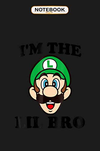 Notebook: Nintendo Super Mario Luigi Lil Bro Graphic , Wide ruled 100 Pages Bank Lined Paperback Journal/ Composition Notebook