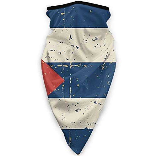 N/W Pasamontañas retro con bandera cubana para hombre, resistente al viento, protección UV, para ciclismo, motocicleta, esquí, bufanda para la cabeza