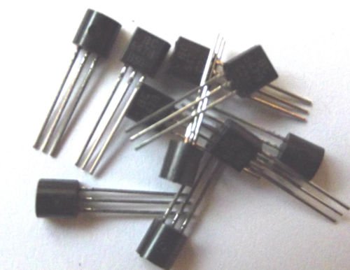 On Semi Bc547B Bc547 Transistor, Gp, Bjt, Npn, 45 V, 0,1 A, 3 pines, To-92, 10 unidades