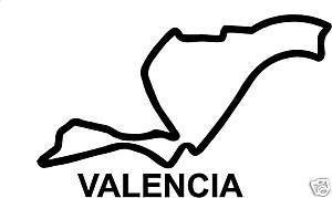 Online Design Valencia España Pegatina Circuito de Carreras Pista GP - Azul