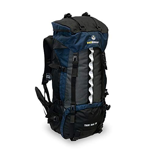 outdoorer Mochila de Trekking Trek Bag 70, diseño 2019, 2kg - Mochila de Trekking Ideal, Mochila de Viaje
