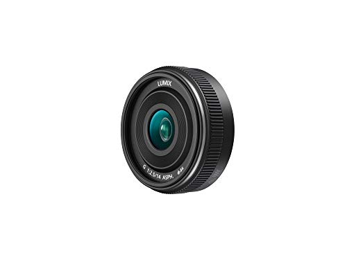 Panasonic LUMIX H-H014A II - Objetivo Focal fija para cámaras de montura M4/3 (Focal 14 mm, F2.5, tamaño filtro 46 mm, lentes asféricas), negro Panasonic LUMIX H-H014A II - Objetivo Focal fija para cámaras de montura M4/3 (Focal 14 mm, F2.5, tamaño filtro 46 mm, lentes asféricas), negro