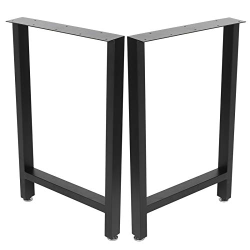 Patas de mesa, 2 unidades, diseño industrial moderno, estructura de acero para manualidades, para mesa de comedor, mesa de escritorio, banco, (L)