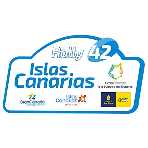 Pegatina Placa Rallye Islas CANARIAS 2018 PR118