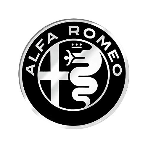 Pegatinas 3D oficiales Alfa Romeo Logo, diámetro 75 mm