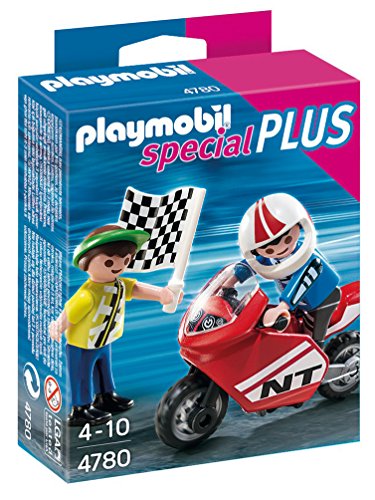 PLAYMOBIL Especiales Plus - Niños con Moto de Carreras, playset (4780)