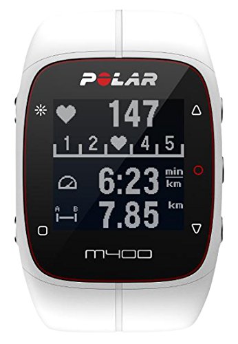 Polar M400 - Reloj de entrenamiento con GPS integrado y registro de actividad, color blanco