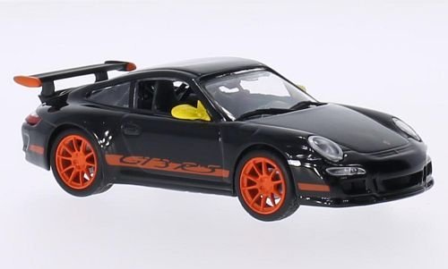 PoRSche 911 (997) GT3 RS, negro, Modelo de Auto, modello completo, Lucky El Cast 1:43