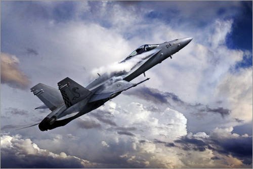 Póster 91 x 61 cm: Super Hornet de airpowerart - impresión artística, Nuevo póster artístico