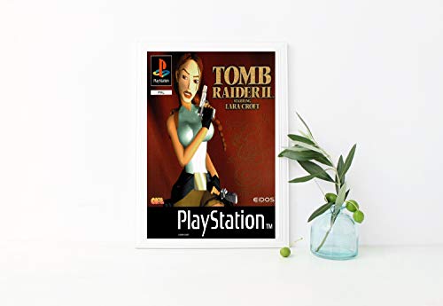 Póster de Tomb Raider II PS1 Game Art Poster Tomb Raider II Impresión Tomb Raider II Artwork PS1 Games Poster de sala de juegos