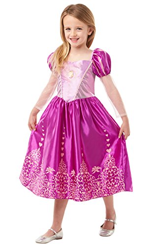 Princesas Disney - Disfraz de Rapunzel Deluxe para niña, infantil 7-8 años (Rubie's 640722-L)