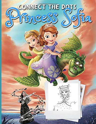 Princess Sofia Connect The Dots: Adult Activity Dot Art Coloring Books For Men And Women