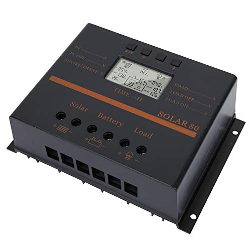 PWM Controlador de carga solar de alta eficiencia Panel de carga 12V/24V 80A Solar80 Auto para control de generador