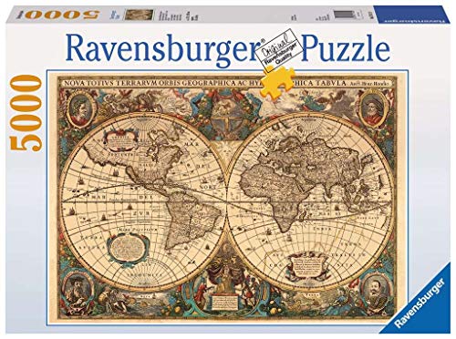 Ravensburger - Antiguo mapamundi, Puzzle 5000 Piezas (17411 9)