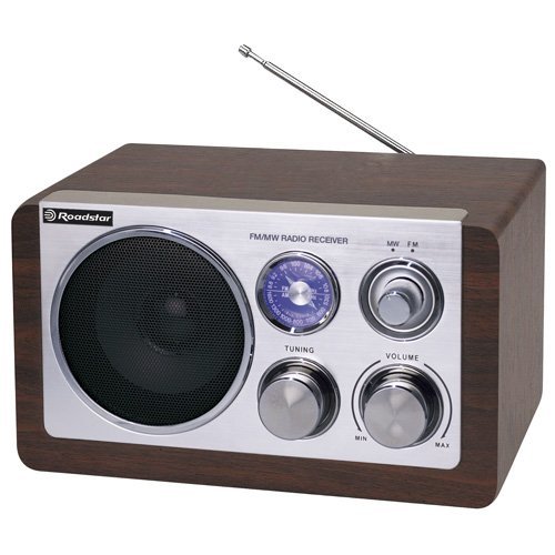 Roadstar HRA-1200 N/WD - Radio portátil (Am, FM, 88-108 MHz) Color marrón