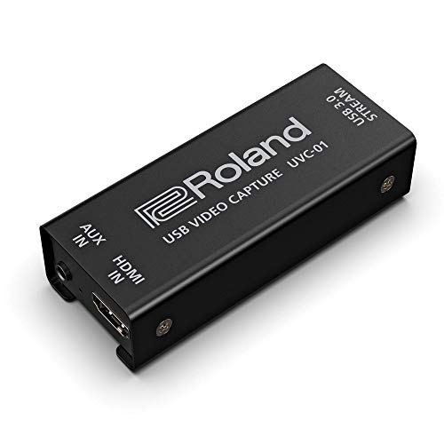 Roland UVC-01 USB Video Interface - Excelente capturadora de vídeo Roland UVC-01 desde HDMI a USB 3.0 plug-and-play para livestreaming con un mezclador A/V de la serie V de Roland o una videocámara HD