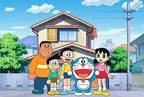 Rompecabezas de dibujos animados Fat Tiger Doraemon para niños adultos, grandes pinturas intelectuales educativas juego de rompecabezas juguetes regalo para juegos decoración de la pared del hogar