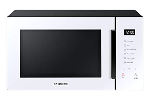 SAMSUNG - MG30T5018UW Microondas con Grill 30 L 900 W, Cerámica Enamel, Desodorización y Cocinado de Vapor, Color Blanco SAMSUNG - MG30T5018UW Microondas con Grill 30 L 900 W, Cerámica Enamel, Desodorización y Cocinado de Vapor, Color Blanco