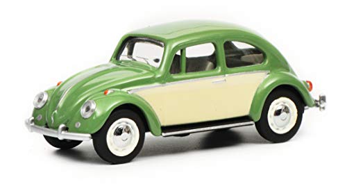 Schuco 452016800 VW Escarabajo, Verde/Beige, Escala 1:64, 452016800-VW, Modelo de Coche