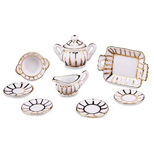 Service French Gold, 9 pieces, miniature