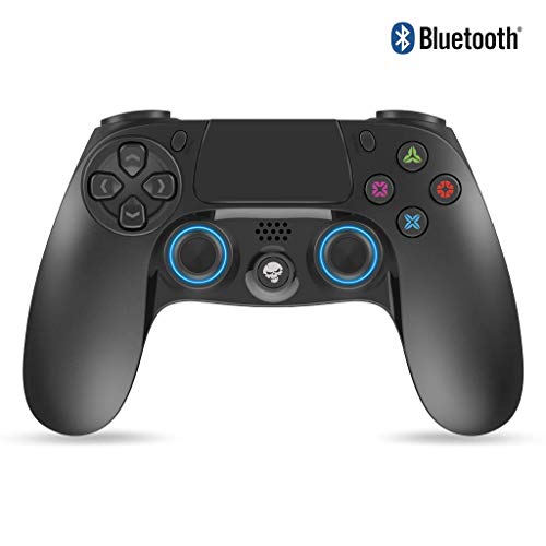 SPIRIT OF GAMER - Playstation® 4 Joystick PGP Bluetooth Mandos Gamepad Black - Inalámbrico - Controlador con Conector Jack de 3.5 mm - Recargable por USB - 12 Horas en Espera - Almohadilla Central