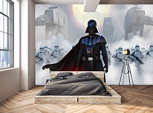 Star Wars Mural de pared para niños y adolescentes dormitorio Darth Vader Photo Wallpaper decoración de pared pared 366 cm x 254 cm papel pintado murales imagen gigante póster de papel