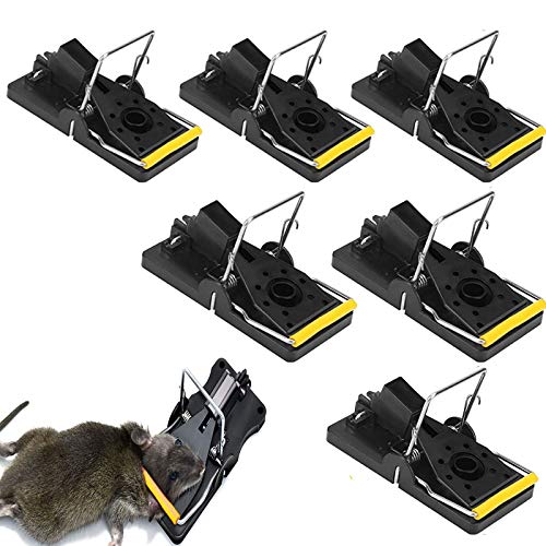 SunAurora 6 PCS Trampas para Ratones, Alta Sensibilidad Ratas Trampas, Reutilizable Rat Trap para Interiores y Exteriores