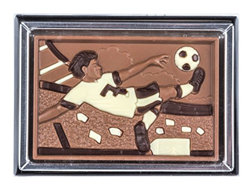 Tableta de chocolate con caja de regalo - Motivo fútbol - 85 g