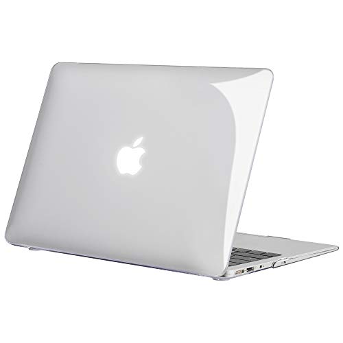 TECOOL Funda MacBook Air 13 (Versión: 2010-2017, Modelo: A1466 / A1369), Delgado Cubierta de Plástico Dura Case Carcasa para MacBook Air 13 - Cristal Transparente