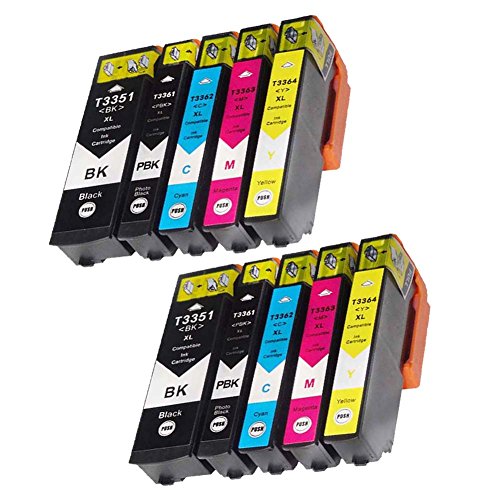 Teng® - Cartuchos de tinta para Epson Expression Premium XP-540, XP-7100, XP-530, XP-640, XP-635, XP-630, XP-645, XP-830, XP-900-2, color negro, 2 cian, 2 magenta y 2 amarillo