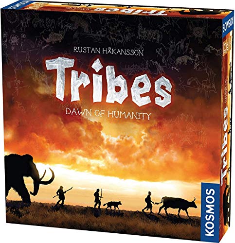 Thames & Kosmos 691059 Tribes: Amanecer de la Humanidad | 30.000 años de Civilización en 45 Minutos. Juego de Mesa competitivo de 2 a 4 Jugadores