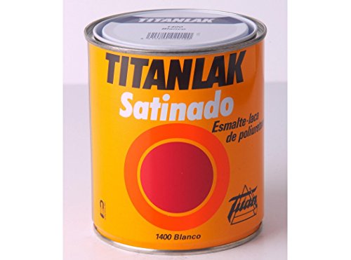 Titanlak, Esmalte, Laca poliuretano Satinado-Acetinado, Blanco, 750ML Titanlak, Esmalte, Laca poliuretano Satinado-Acetinado, Blanco, 750ML