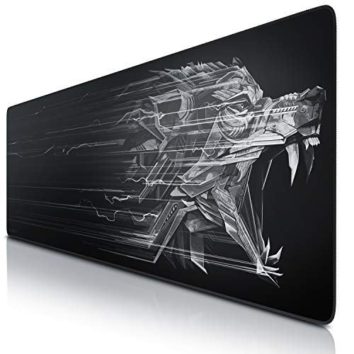 TITANWOLF - Alfombrilla de Ratón de Gran Tamaño 1200x400mm - Mouse Pad Gaming XXL - para Precisión y Velocidad en Juegos - Antideslizante - Superficie de Tejido - para Ratón y Teclado