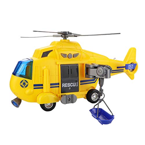 Toygogo 1/16 Juquete de Avión Electrico / Mini Modelo de Helicóptero Colorido con Música, Cuentos, Poemas Antiguos, Juegos de Enseñanzas. - Amarillo