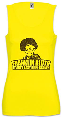Urban Backwoods Franklin Bluth Mujer Camiseta Sin Mangas Women Tank Top Amarillo Talla XL