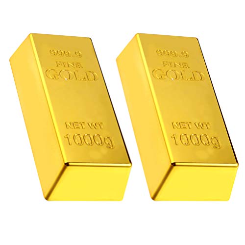 VALICLUD 2 Piezas Falso Oro Barra Oro Ladrillo Lingotes Puerta Parada Puerta Dorada Cuña Pisapapeles Oro Tope Puerta Pirata Oro Tesoro Accesorio Decorativo para La Decoración de La Oficina VALICLUD 2 Piezas Falso Oro Barra Oro Ladrillo Lingotes Puerta Parada Puerta Dorada Cuña Pisapapeles Oro Tope Puerta Pirata Oro Tesoro Accesorio Decorativo para La Decoración de La Oficina