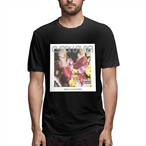 VJSDIUD Cyndi Lauper Bring Ya to The Brink Camiseta de Manga Corta para Hombre Camiseta Casual de algodón Puro