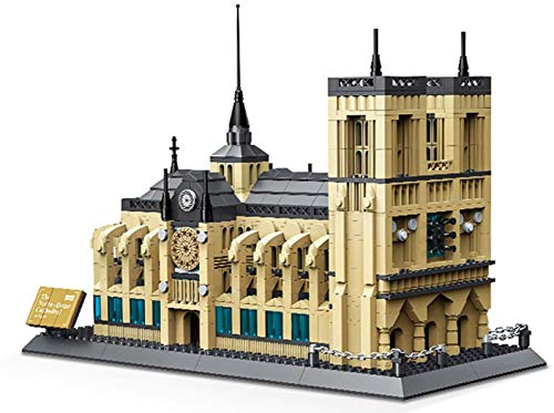 WANGE Catedral de Notre Dame. Modelo de Arquitectura para armar con bloques de construcción